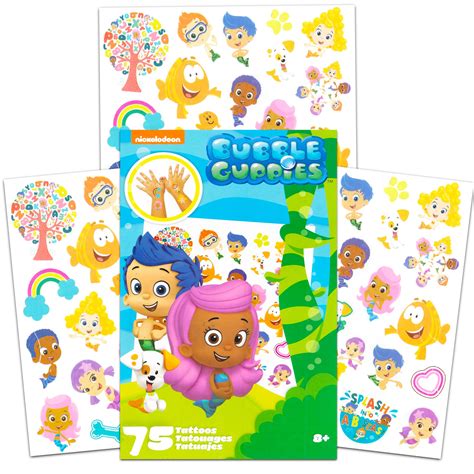Buy Nickelodeon Bubble Guppies Tattoos Party Favors Pack ~ Bundle ...