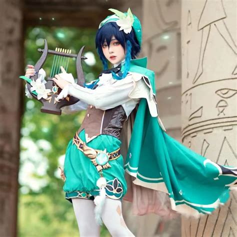 Buy Venti Cosplay，Suitable for Genshin Impact Cosplay, Unisex Venti ...