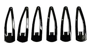 Buy Anokhi ADA Black Metal Long Tic Tac Hair Clips for Girls and Women ...