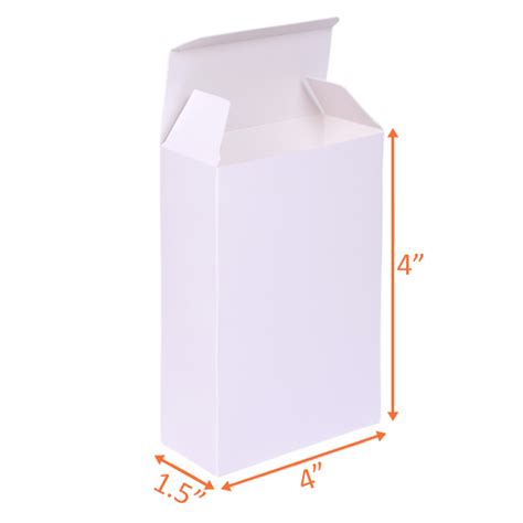 White (SBS) Folding Carton - 4x1.5x4 | Product Boxes, Gift Boxes
