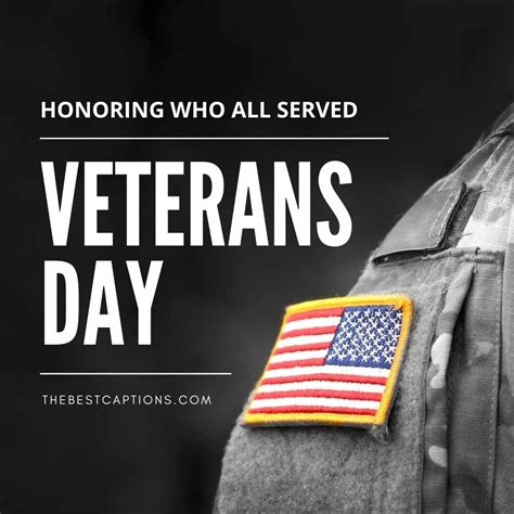 50+ Best Veterans Day Captions & Quotes To Share Your Appreciation