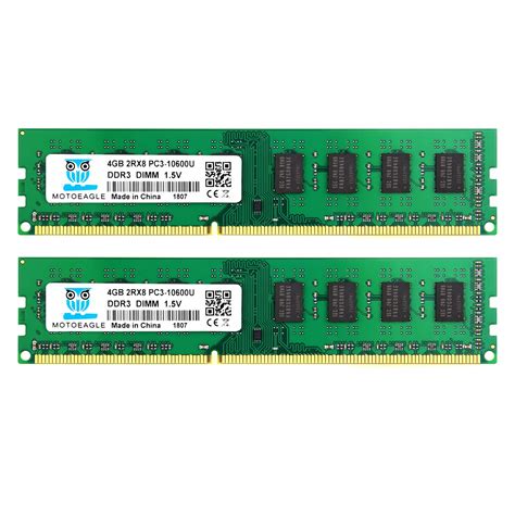 Buy motoeagle8GB Kit (2X4GB) 2RX8 PC3-10600U DDR3 1333MHz DIMM RAM 4GB ...