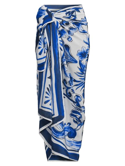 Shop Farm Rio Garden Tiles Sarong | Saks Fifth Avenue