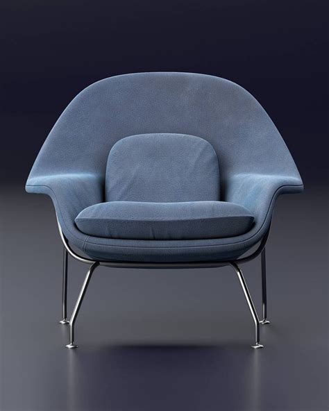 lightmachine — - 1946 WOMB CHAIR by Eero Saarinen 3d model