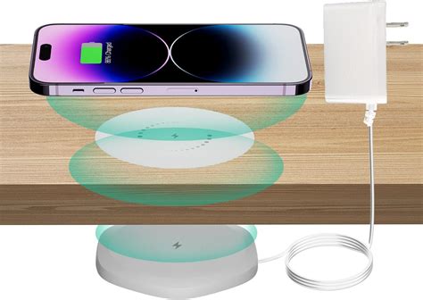KPON Invisible Wireless Charger - 30mm Under Table Wireless Charger ...