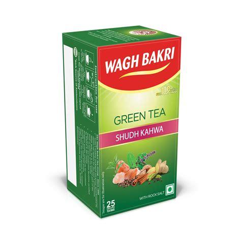Buy Wagh Bakri Shudh Kahwa Green Tea Bags | Kahwa Tea