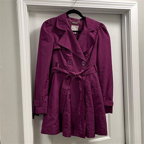 XOXO Purple Trench Coats for Women | Mercari