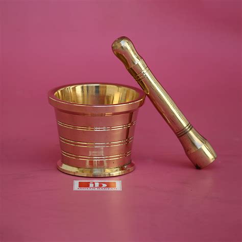 Brass Mamjista / Mortar – Indian Bartan