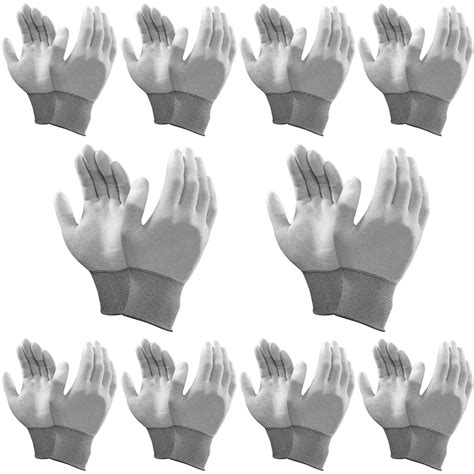 DISHIVA ESD Gloves Pack of 10 Pairs | Anti-Static Protection for ...