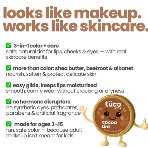 Tuco Kids Cocoa Triple Tint | 100% Natural Multi-Use Tint for Lips ...