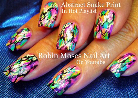 Nail Art by Robin Moses: Abstract Watercolor Nails! "abstract nail art ...