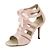 Women's Black Lace-Up Latin Dance Sandals with Soft Suede Sole – High ...