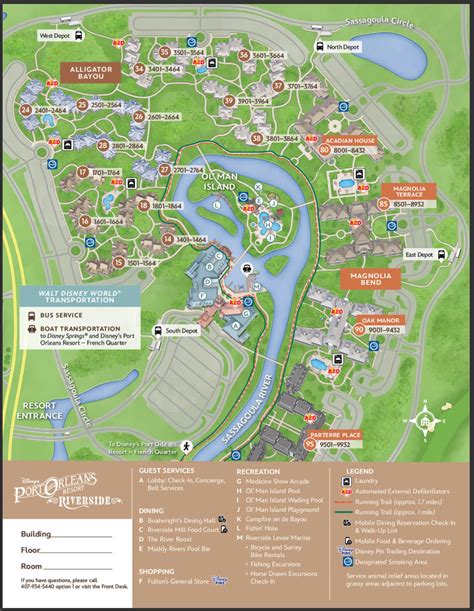 Disney's Port Orleans Resort - Riverside Map and Brochure (2009 - 2025 ...