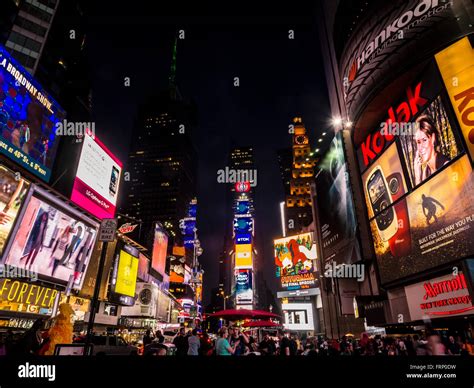 Times square night hi-res stock photography and images - Alamy