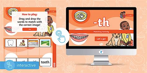 Grade 1 Phonics –th Interactive Go! Game (teacher made)