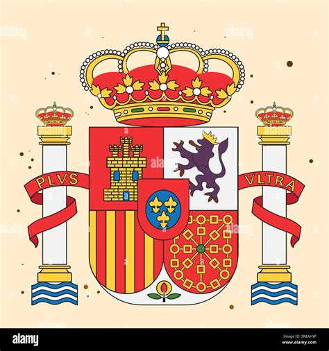 Isolated coat of arms of Spain Vector Stock Vector Image & Art - Alamy
