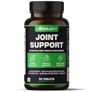 Boldfit Joint Support Supplement Glucosamine Tablets 1000mg Chondroitin ...