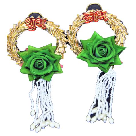 Shubh Labh Rose Flower Wall Hanging - Oxyroots Handicraft