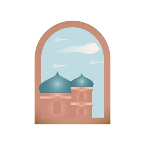 Symbol Masjid | Premium-Vektor