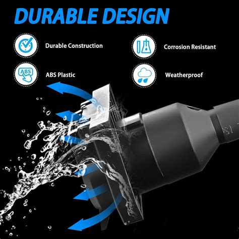 Buy BLUECHARM Dual-Output Vehicle-Side 7-Way Blade and 4-Way Flat ...