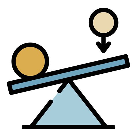 Leverage and balance of power icon color outline vector 15146552 Vector ...