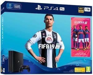 SONY PlayStation 4 Pro (1TB) Console with FIFA 19 1000 GB with FIFA 19 ...