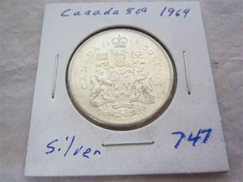 Canadian Silver 1964 Fifty Cent Piece - Schmalz Auctions