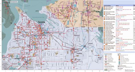 Tacoma Bus Map - Ontheworldmap.com