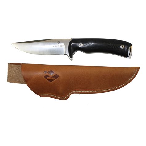 Krieghoff “Habicht" Hunting Knife by Otter, Black Micarta Handle ...