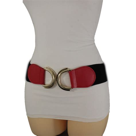 Alwaystyle4You - Women Red Black Stretch Cute Fashion Belt Nice Stylish ...