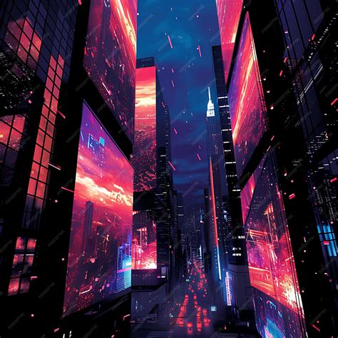 Premium Photo | Design of Projected Video Billboards on Tall Buildings ...