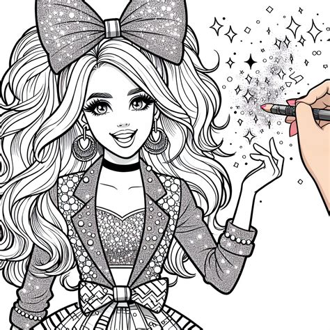 Jojo Siwa Coloring Pages – Custom Paint By Numbers