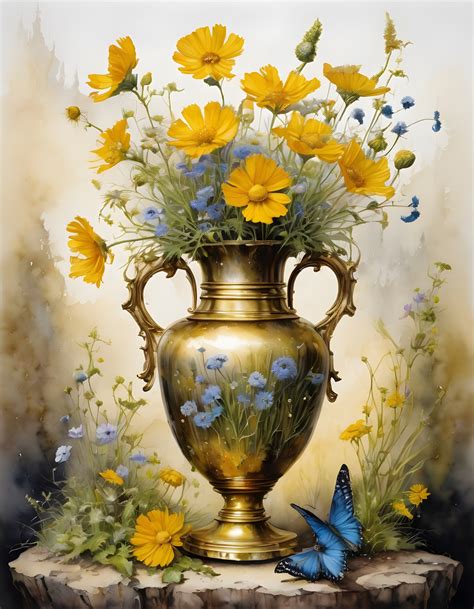 Flowers Bouquet Art Illustration Free Stock Photo - Public Domain Pictures