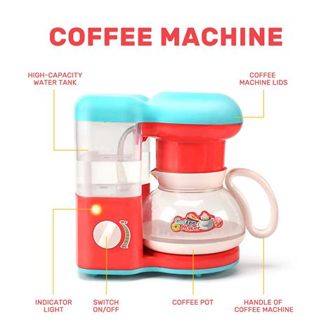 CUTE STONE Kitchen Appliances Toy,Kitchen Pretend Play Set with Coffee ...