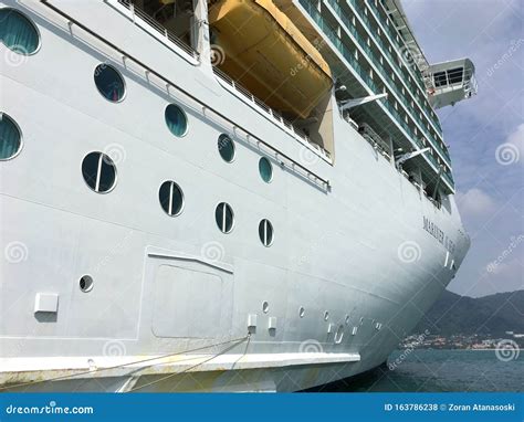 Starboard Side of a Cruise Ship Editorial Stock Photo - Image of ...
