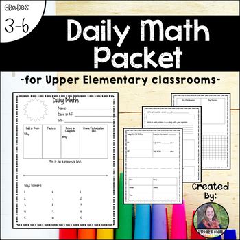 Image result for Dailey Math Packet