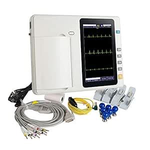 Denshine 7 Inch LCD Touch Screen Digital 12 Lead 3 Channel Monitor with ...