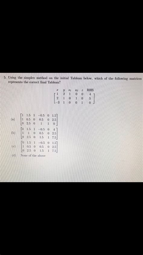 Image result for Methode Simplex Tableau
