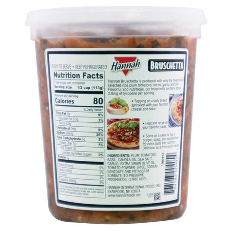 Hannah Bruschetta 32oz (2 lbs) - $8.69 at Costco