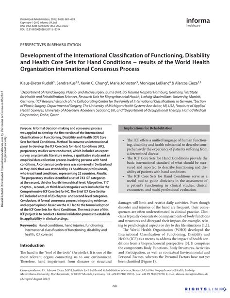 Image result for Who International Classification of Function