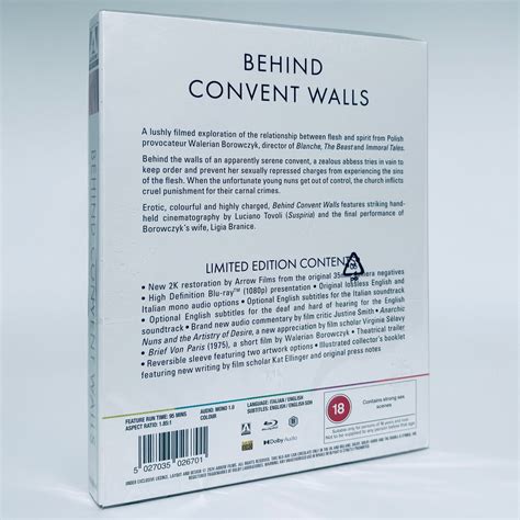 Behind Convent Walls 1978 Limited Region B Blu-ray Arrow Films UK Nuns ...