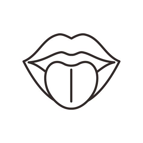Tongue Outline Vector Art, Icons, and Graphics for Free Download