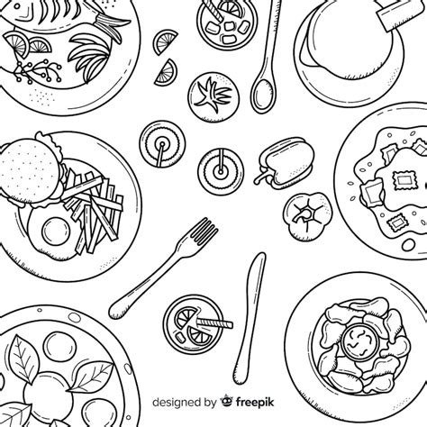 Restaurant tekening Afbeeldingen - Gratis downloaden op Freepik