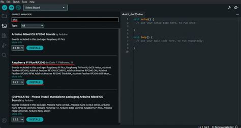Arduino IDE Running Pico 的图像结果