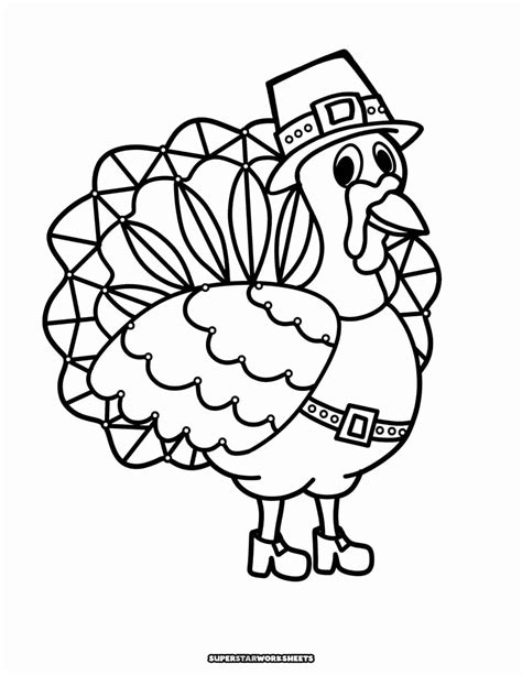 Thanksgiving Turkey Coloring Pages Printable | Rossy Printable