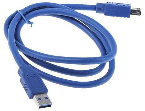 RS PRO | RS PRO USB 3.0, Male USB Type A to Female USB Type A, Blue, 1 ...