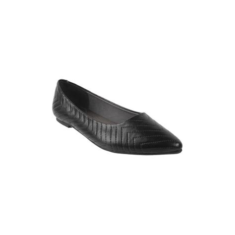 Buy Mochi Women Black Slip On Casual Ballerina Online