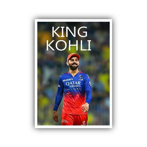 King Kohli Poster – Perfect for Virat Kohli Fans By Print on Click