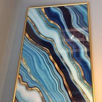 Buy Luxury Black & Gold Leaves Painting Wall Art Printable, Modern Art ...