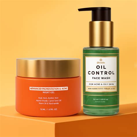 Pigmentation night Gel & Oil control Face wash Combo – Shravaha